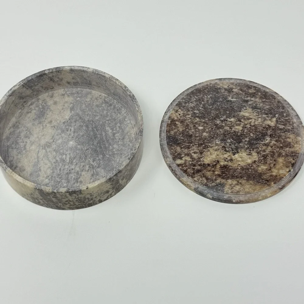 Marble Trinket Box Mother Of Pearl Semi Precious Stone Inlay Small Jewelry Box 4